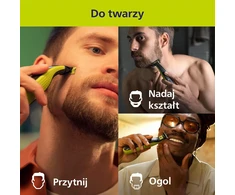 Philips OneBlade 360 veido ir kūno elektrinis skustuvas su 3 peiliais QP2824/31