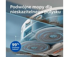Philips robotas dulkių siurblys-mopas 10 000 Pa su lazerine navigacija ir automatinio ištuštinimo stotimi XU5100/20