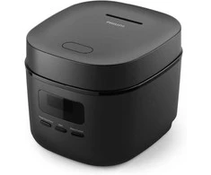 Philips ryžių virimo puodas 0,54 l, 366 W, Bakuhanseki danga, juodas, HD3080/80