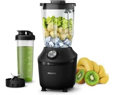 Philips stacionarus blenderis ProBlend Crush 600 W, 2 l stiklinis ąsotis, juodas HR2291/41