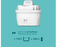 Philips vandens filtravimo ąsotis 2,6 l su 4 filtrais ir elektroniniu laikmačiu Micro X-Clean Softening+