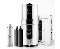 PHOENIX GRAVITY vandens filtras iš nerūdijančio plieno 12 l, AISI 304, gravituacinis, 2 anglies filtrai, P24C2D2