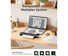 Phomemo M08F nešiojamasis A4 terminis spausdintuvas su Bluetooth ir USB