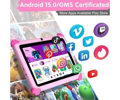 Planšetė ascrecem planšetinis kompiuteris vaikams 7 colių IPS, 32 GB, Wi-Fi, KIDS710