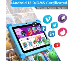 Planšetė ascrecem vaikiškas planšetinis kompiuteris 7 colių, 32 GB, Android, KIDS710