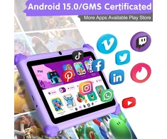 Planšetė ascrecem vaikiškas planšetinis kompiuteris 7 colių, 32 GB, Android, KIDS710