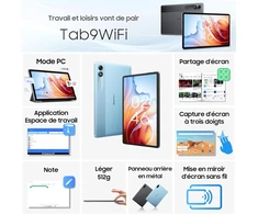 Planšetė Blackview planšetinis kompiuteris Tab9Wifi 11 colių 2K, 18 GB RAM, 256 GB, Android 14