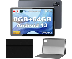Planšetė Tibuta planšetinis kompiuteris su Android 13, 10,1 col. IPS ekranu, 8 GB RAM ir 64 GB E220