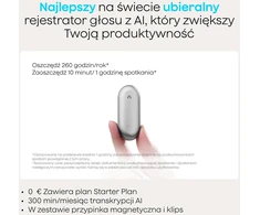 Plaud AI diktofonas su AI transkripcija, 64 GB atmintis, Bluetooth, NB-100 modelis
