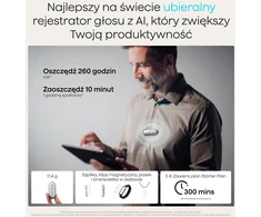 Plaud skaitmeninis diktofonas su AI transkripcija, 64 GB atmintis, Bluetooth, modelis PN0210