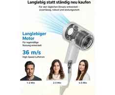 Plaukų džiovintuvas LLLEFpot joninė plaukų džiovintuvė 1600 W su difuzoriumi ir 5 magnetiniais antgaliais