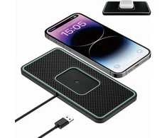 polmxs automobilinis belaidžio įkrovimo kilimėlis Qi 15 W USB-A C1 PRO