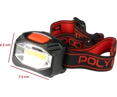 POLYPOOL LED galvos žibintuvėlis, 3 W, 180 lm, 3 režimai, PP3156
