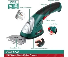 POSENPRO akumuliatorinės žolės ir gyvatvorių žirklės 2in1, 7.2V, ABS, 120 mm peilis, PGHT7.2