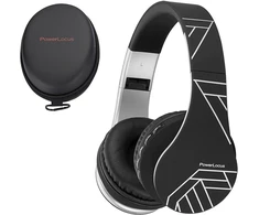 PowerLocus belaidės ant ausų dedamos Bluetooth ausinės su mikrofonu ir 3,5 mm jungtimi P1