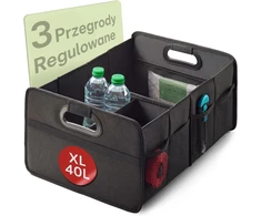 Praknu sulankstomas automobilio bagažinės organizatorius 40 l, 3 skyriai, 7770631