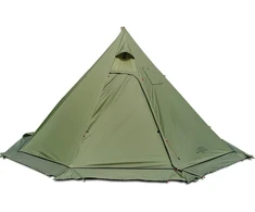 Preself Tipi palapinė 4 asmenims, atspari vandeniui, ventiliuojama, su krosnies angos funkcija, 2,3kg