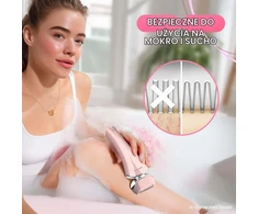 PRITECH elektrinė moteriška skutimosi mašinėlė šlapiam ir sausam skutimuisi IPX6 JP-LD-8001-Rožinė Raudona