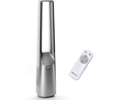 Pro Breeze bešepetėlinis bokštinis ventiliatorius, 101 cm, 6 greičiai, nuotolinis valdymas, sidabrinis PB-F-20S