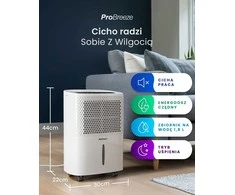 Pro Breeze elektrinis oro sausintuvas, 12 l/para, 1,8 l bakelis, 220 W, PB-06-EU-FBA-2