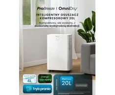 Pro Breeze išmanus kompresorinis oro sausintuvas 20 l/para su 4 l bakeliu PB-D-24-WF