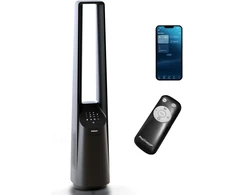 Pro Breeze koloninis belementis ventiliatorius su Wi-Fi, LED apšvietimu, 48 W, juodas, PB-F-20B-W