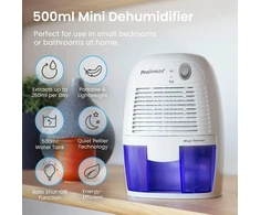 Pro Breeze mini oro sausintuvas, 500 ml bakelis, 250 ml/d., 21 W, baltas