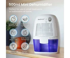 Pro Breeze mini oro sausintuvas, 500 ml bakelis, 250 ml/d., 21 W, baltas