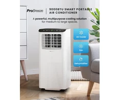 Pro Breeze mobilus oro kondicionierius, 9000 BTU, 2.64 kW, R-290, su nuotolinio valdymo pultu PB-AC01