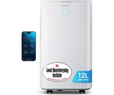Pro Breeze oro sausintuvas 12 l per parą su Wi-Fi valdymu ir drėgmės jutikliu PB-D-18-WF