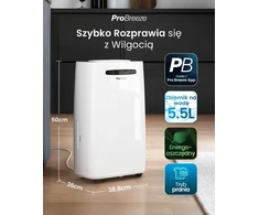 Pro Breeze oro sausintuvas 20 l per dieną su skaitmeniniu drėgmės ekranu PB-D-08W-W-EU