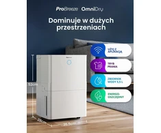 Pro Breeze oro sausintuvas 40 l per parą su Wi-Fi ir drėgmės jutikliu PB-D-32W-W