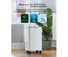 Pro Breeze PB-D-27 kompresorinis oro sausintuvas 12 l/24 h, 2 l bakelis, baltas