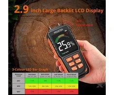 Proster drėgmės matuoklis su spalvotu LCD ekranu, skirtingiems paviršiams, MT93