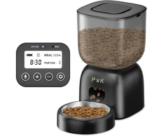 PUPPY KITTY automatinis kačių ėdalo dozatorius, 3 l talpa, ilga baterijos veikimo trukmė, F14-L