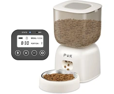 PUPPY KITTY automatinis kačių maisto dozatorius, 3 l talpa, balsinis pranešimas, ilga baterijos veikimo trukmė, F14-L
