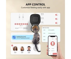 PUPPY KITTY automatinis kačių šėrytuvas su Wi-Fi, nerūdijančio plieno dubeniu, 3 l talpa, F14-W