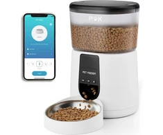 PUPPY KITTY automatinis šėrytuvas katėms ir šunims, Wi-Fi, nerūdijančio plieno dubuo, 4 l talpa, DU35L-WT