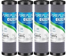 PUREPLUS vandens filtro įdėklas su aktyvuotu anglimi CTO, 2,5 x 10 colių, 1 mikrono, CTO10