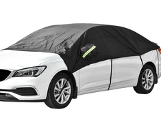 Queta dalinis automobilio uždangalas priekiniam stiklui, 340 x 160 x 60 cm, 4X4 AUC Žalias