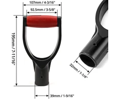 QWORK D formos sniego kastuvo atsarginė rankena 32 mm WD4346