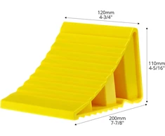 QWORK ratų atraminės kaladėlės priekaboms, 200 x 120 x 110 mm, WD9110