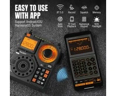 Raddy nešiojamas trumpųjų bangų radijas FM/AM/VHF/SW/AIR, Bluetooth, TF kortelė, RF320