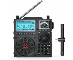 Raddy nešiojamas trumpųjų bangų radijo imtuvas FM AM SW SSB, 5000 mAh akumuliatorius, RF919