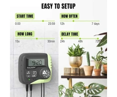 Raddy saulės energija maitinamas automatinis laistymo rinkinys WS-1, 5 W galia, 15 m žarna