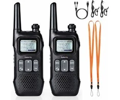 Radioddity radijo stotelės rinkinys su LCD ekranu, PMR446, 16 kanalų, iki 4 km, PR-T1
