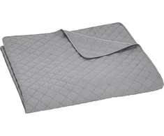 Rankšluostis Amazon Basics lovos užtiesalas, pilkas, 220 × 240 cm, mikrofibra, deimantų raštas, TEX-180455