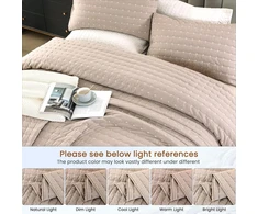 Rankšluostis Qucover dvigulės lovos lovatiesės ir pagalvių užvalkalų komplektas, 220 × 240 cm, 100% medvilnė, geometrinis raštas