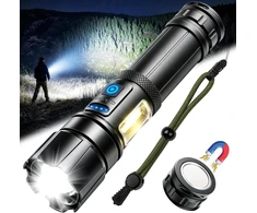 RAYLON įkraunamas LED taktinis žibintuvėlis 500000 lm, 5000 mAh, IPX6 FLS01