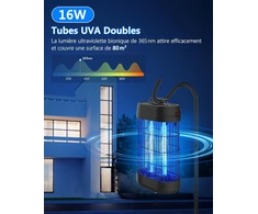 Regevo elektrinė vabzdžių gaudyklė 18 W su 365 nm UV šviesa, iki 80 m², 816BE2601